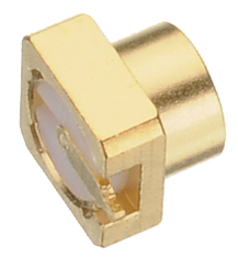 18S101-40ML5, Panel-mount male receptacle Mini-SMP straight 50 Ohm, 65 GHz, Rosenberger connectors