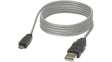 2701626 USB Cable 2 m Grey USB-A Male USB-Micro-B Male