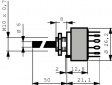 CK1041 Поворотные галетные переключатели 3P4Pos
