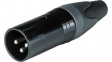 RND 205-00558 XLR connector Male 3 Soldering Black