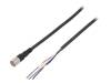 XS3F-M421-405-A Соединительный кабель; M8; PIN: 4; прямой; 5м; вилка; 1А; -25?70°C