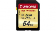 TS64GSDU3 Memory Card, SDXC, 64GB, 95MB/s, 60MB/s