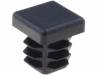 FIX-ST-15X15BK Заглушка; Мат-л: ПВД; H:15,5мм; L:15мм; Выс:0,8?2мм; для профилей