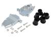 2360-0107-02, Корпус: для разъемов D-Sub; D-Sub 15pin, D-Sub HD 26pin; прямой, Encitech Connectors