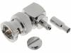 B1112E1-ND3G-6-75 Вилка; BNC; "папа"; угловой 90°; 75Ом; обжим; на провод; делрин
