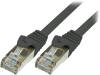 CP1013S Patch cord; F/UTP; 5e; многопров; CCA; ПВХ; черный; 0,25м; 26AWG
