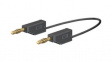 28.0073-05021 Test Lead, Black, 250mm, Brass