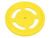 YELLOW WHEEL FUTABA SERVO HUB, Колесо; желтый; Ось: с насечкой; Кол-во шт: 1; на корпус,винтами, POLOLU