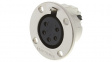 EP-5-13P Speaker panel-mount female receptacle nickel-plated 5P