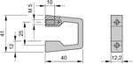 10501-005, Front handle, Schroff
