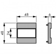 2 405 219 Монтажная рамка 48 x 48 mm