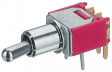 2A11-N2F2H9AE Subminiature Toggle Switch, On-On, Solder-In Pins, Bent Over