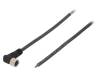 SAIL-M8BW-3-5.0U, Соединительный кабель; M8; PIN: 3; угловой; 5м; вилка; 60ВAC; 4А, Weidmuller