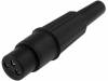 CP3003 Вилка; XLR; "мама"; PIN:3; прямой; на провод; пайка; посеребренные
