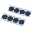 685-010-BAG [8 шт] FAST-Coins self-adhesive hook-and-loop fasteners white 25 mm x25 mm PU=8 ST