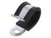 LKD12020 Хомуты; Oпетли: 20мм; W: 20мм; сталь; Материал корпуса: EPDM; W1