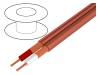 C121 RED, Провод: микрофонный; 2x0,25мм2; красный; OFC; ПВХ; -15?70°C; 100м, Tasker