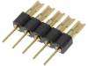 DS1004-02-1*5-3B Вилка; штыревое; PIN:5; прямой; 2,54мм; THT, пайка; 1x5; позолота