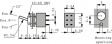 2A21-NF3STSE-S Miniature Toggle Switch, On-On, Soldering Lugs