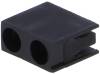 FIX-LED-307 Корпус LED; 3мм; полиамид; угловой; черный; UL94V-2; Кол-во диод:2