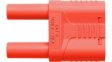 SKURZ6100/19-4 IG 2MB NI/RT Safety Plug diam. 4 mm red CAT II N/