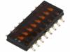 DHN-08F-T-V Переключатель: DIP-SWITCH; Кол-во секций:8; ON-OFF; 0,1A/50ВDC