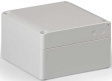 SPCP131308G Cubo S 125 x 125 x 75 мм, 50 мм основание, глухая стенка, серая крышка, PC, IP 6