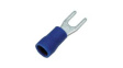 FV2-YS4A [100 шт] Insulated Fork Terminal, Blue, 4.3mm, 1.04 ... 2.63mm?, Vinyl Pack of 100 pieces