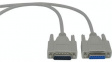 RND 765-00030 D-Sub Cable 15-Pin Male-Female 3 m Grey