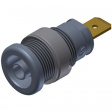SEB 2620 F6,3 GRAU / GREY Safety socket diam. 4 mm Grey CAT III