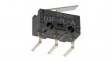 D2F-FL-A Микропереключатель; с рычагом; SPDT; 1A/125ВAC; 0,5A/30ВDC; 1