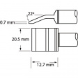 PTTC-706 Soldering Tip Blade, pair 20.5 mm 390 °C