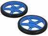 POLOLU WHEEL 60X8MM PAIR – BLUE Колесо; Диам.вала:3мм; Ось: D-образный профиль; синий; резина