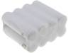 ACCU-R6/2X4-B Аккум: Ni-Cd; AA; 9,6В; 700мАч; плоские, под пайку; 56x28x50мм
