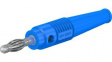 64.9199-23 In-Line Test Plug 4mm Blue 32A 30V Nickel-Plated