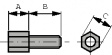 F-GSCH-1/5-K133SN Threaded bolt UNC 4-40