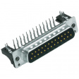 09654616713 D-Sub plug 37 Male Solder PCB THT/Straight
