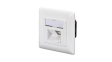 DN-9001-N Cat5e Network Wall Outlet 2x RJ45 Flush Mount White