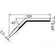 152 JD Soldering tip Chisel-shaped, curved 5.3 mm