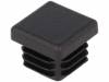 FIX-ST-22X22BK Заглушка; Мат-л: ПВД; H:16,5мм; L:22мм; Выс:0,8?2,5мм
