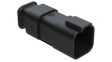 AT04-6P-SR01BLK Crimp Housing, Plug, 2 Rows, 6 Poles, Black