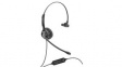 AXH-MS2M NC Headset, MS2, Mono, On-Ear, USB, Black