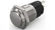 82-4561.2000 Pushbutton Switch, 1CO, Maintained Function, Silver