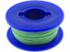 KYNAR-GR/50 Кабель; однопров; OFC; 30AWG; FEP; зеленый; 250В; 50м