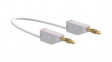 28.0073-07529 Test Lead, White, 750mm, Brass