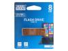 UEC2-0080N0R11 Флешка; USB 2.0; 8ГБ; коричневый; Считывание:20МБ/с; Запись:5МБ/с