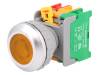 LXB30-1O/C Y, W/O LAMP Переключатель: кнопочный; 1; NC + NO; 30мм; желтый; BA9S, лампочка