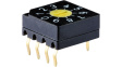 DRS 3116 Кодирующий переключатель; Пол: 16; PCB,THT; 100мОм; Шаг: 2,54мм