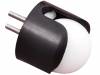 BALL CASTER WITH 3/4 PLASTIC BALL Опорный шарик; H:23,1мм; Материал крепления: пластик; на провод