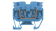 1712790000 Feed-through Terminal Block, Tension Clamp, 4 Poles, 24A, 2.5mm\x1a, Blue